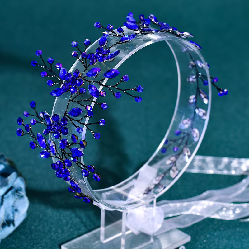 Handmade Blue Costume Headband — HP65 | Wedding, Bachelorette & Halloween Party