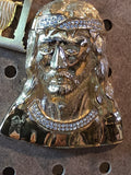 Gold Plated Jesus Stainless Steel Pendant with Chain
