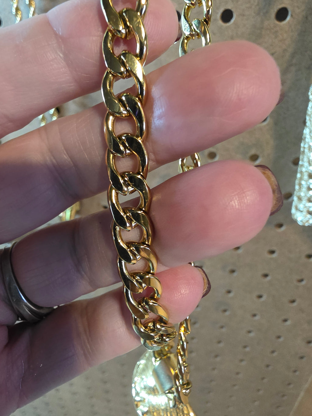 Gold Plated Jesus Stainless Steel Pendant with Chain