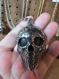 Large Stainless Steel Skull Pendant with Chain ⛓️‍💥