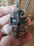 Stainless Steel Large Skull ☠️ Pendant with Chain