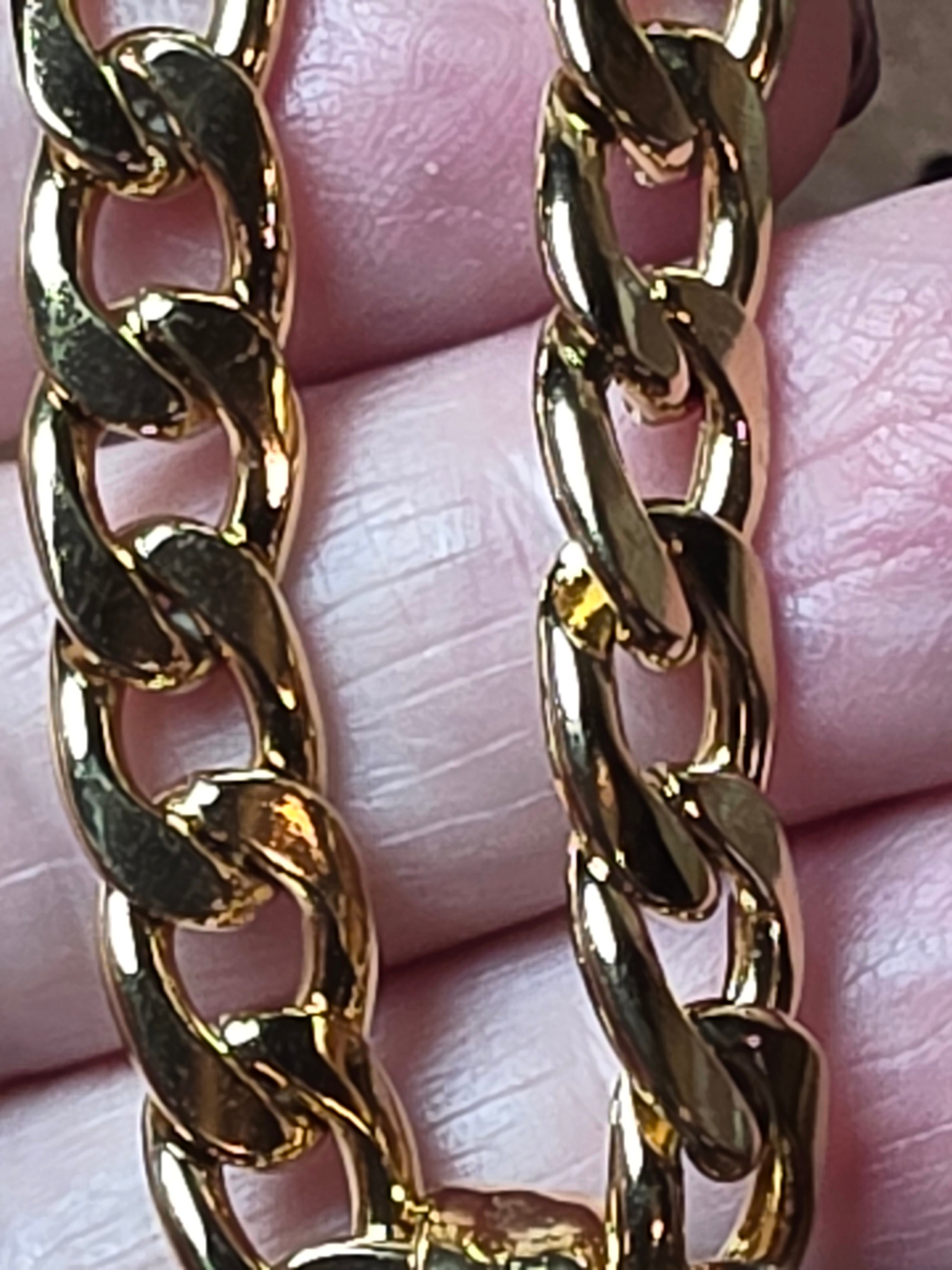 Stainless Steel Praying Hands with Gold Plated Chain