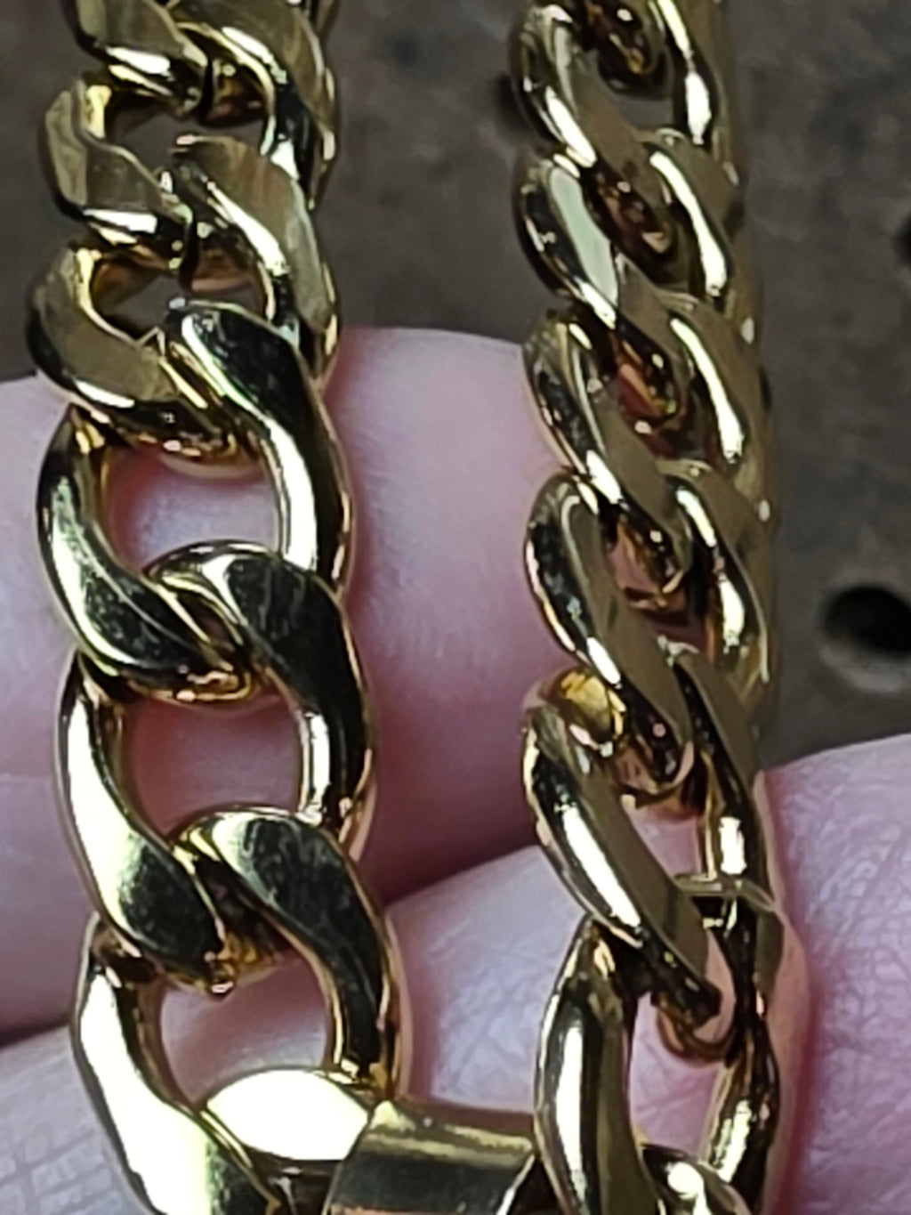 Gold Plated Stainless Steel Crucifixion with Chain