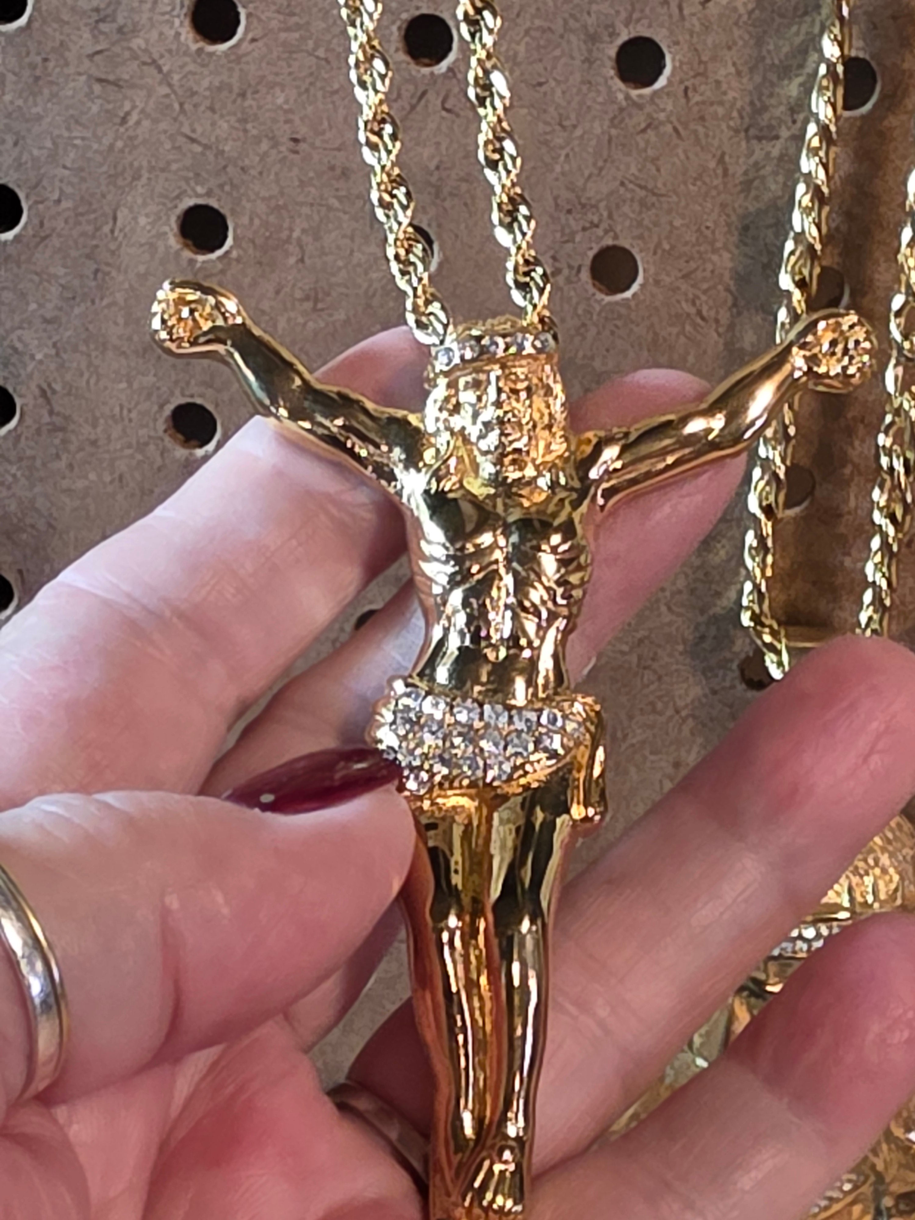 Crucifixion Stainless Steel with Chain