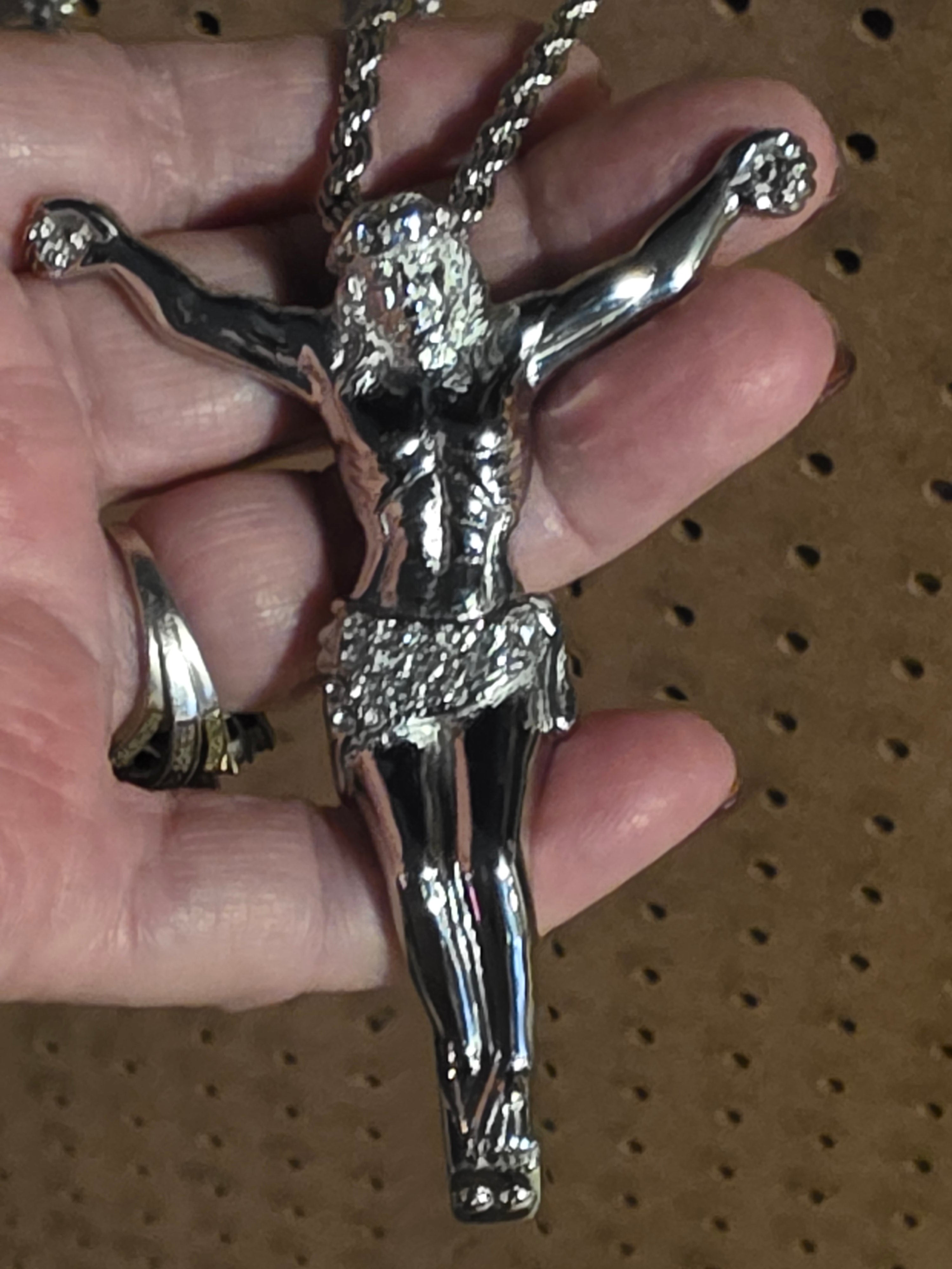 Stainless Steel Pendant Crucifixion with Chain