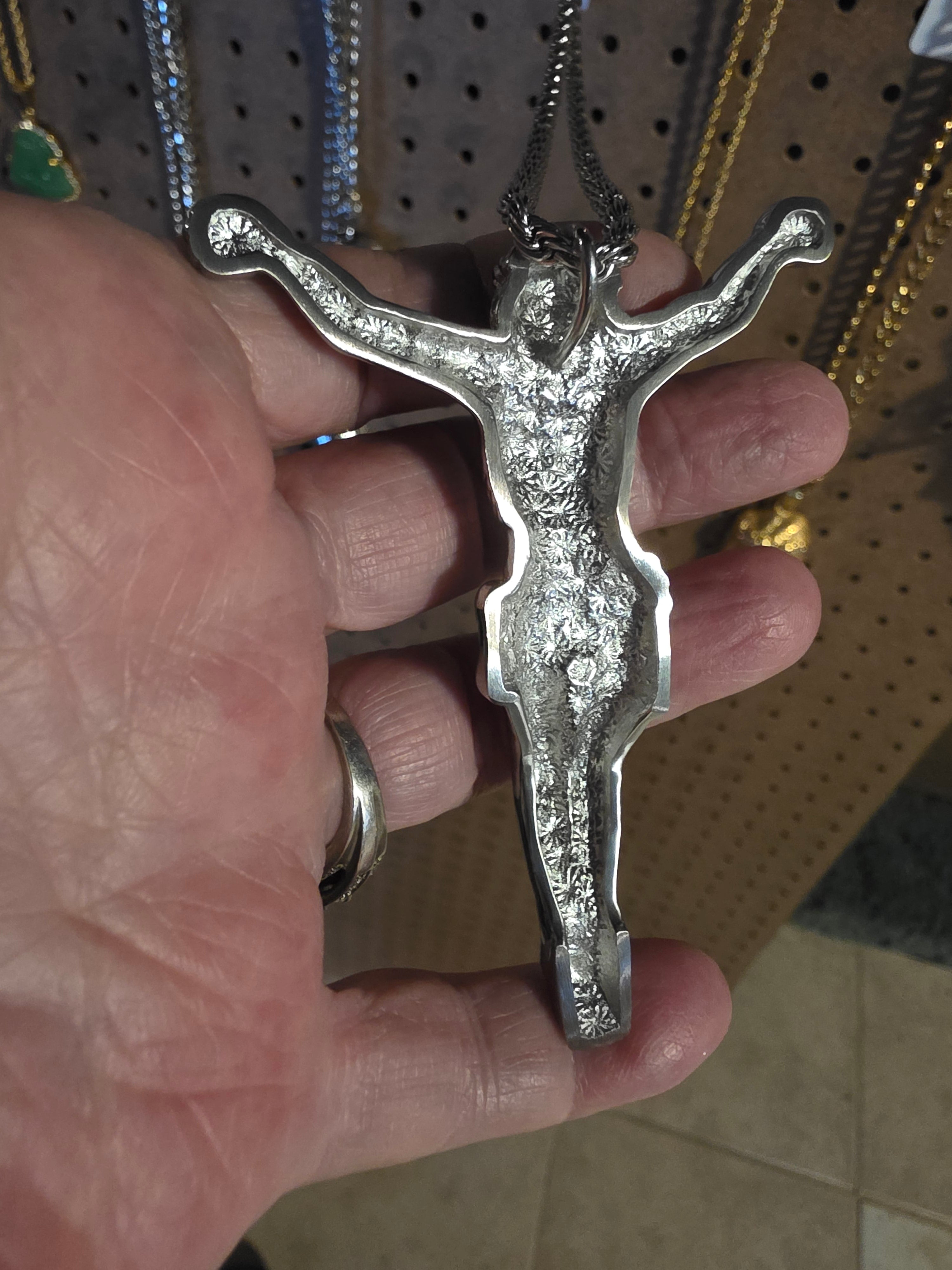 Stainless Steel Pendant Crucifixion with Chain