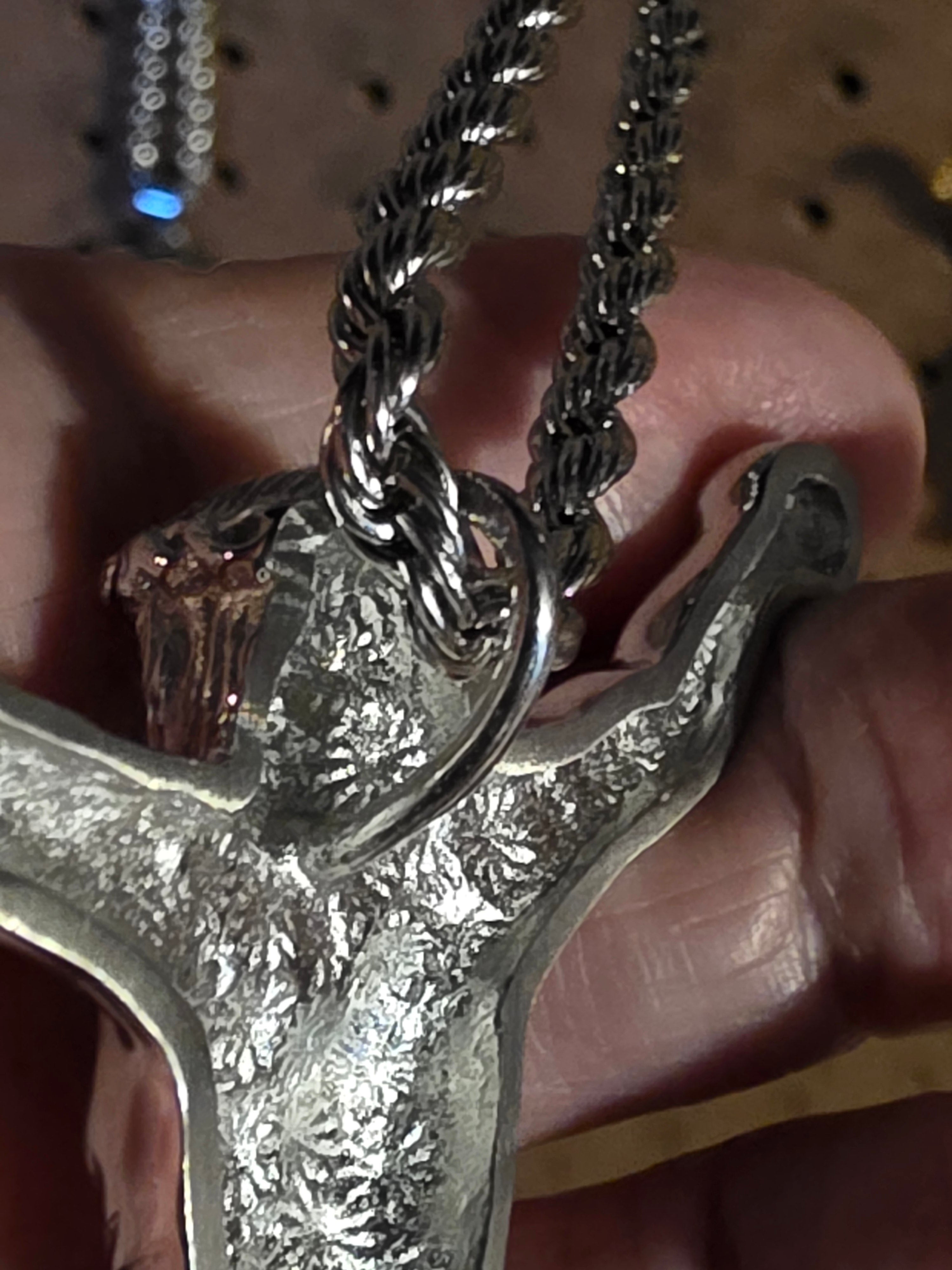 Stainless Steel Pendant Crucifixion with Chain