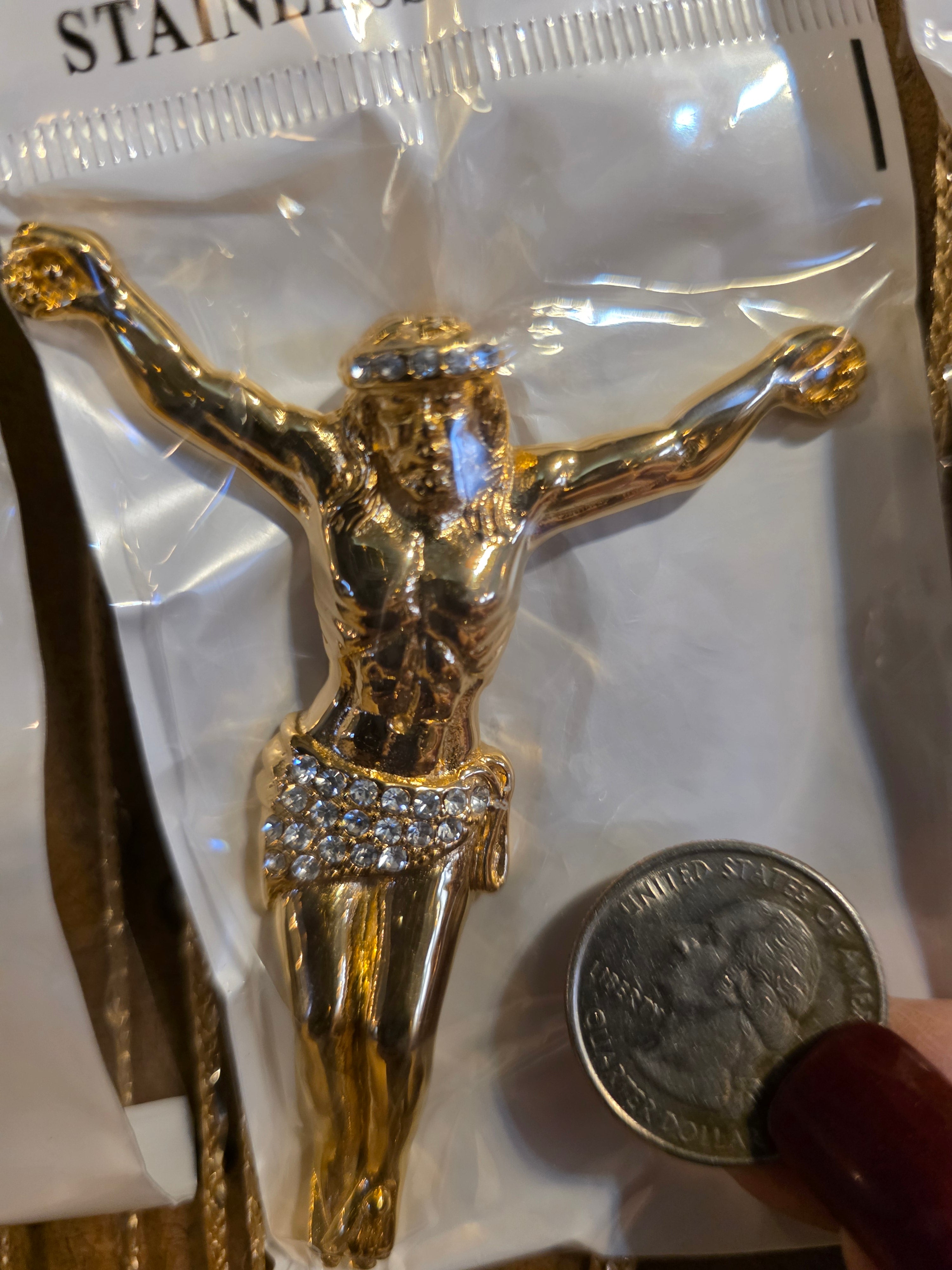 Crucifixion Stainless Steel with Chain