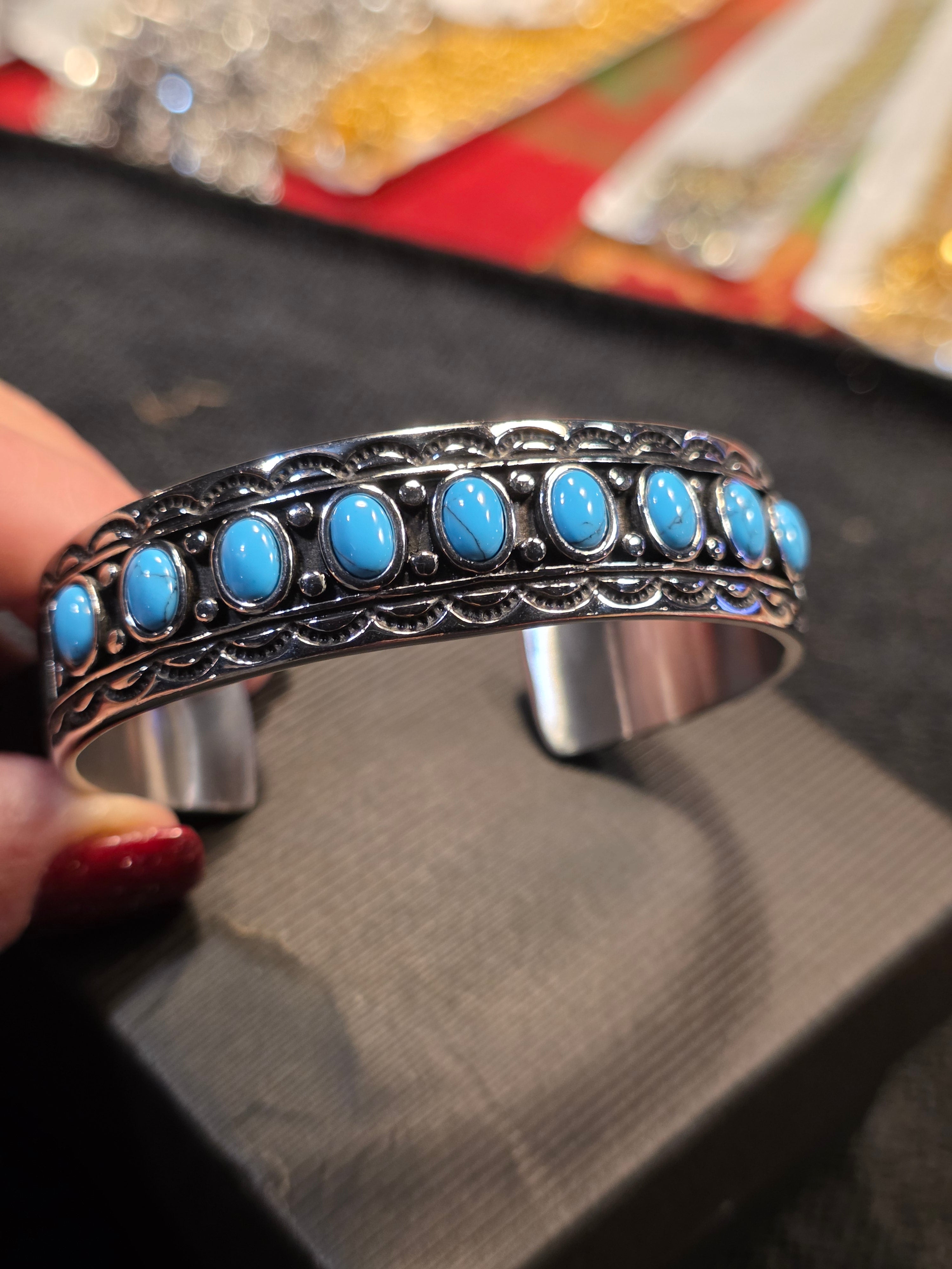 Turquoise Stainless Steel Bracelet