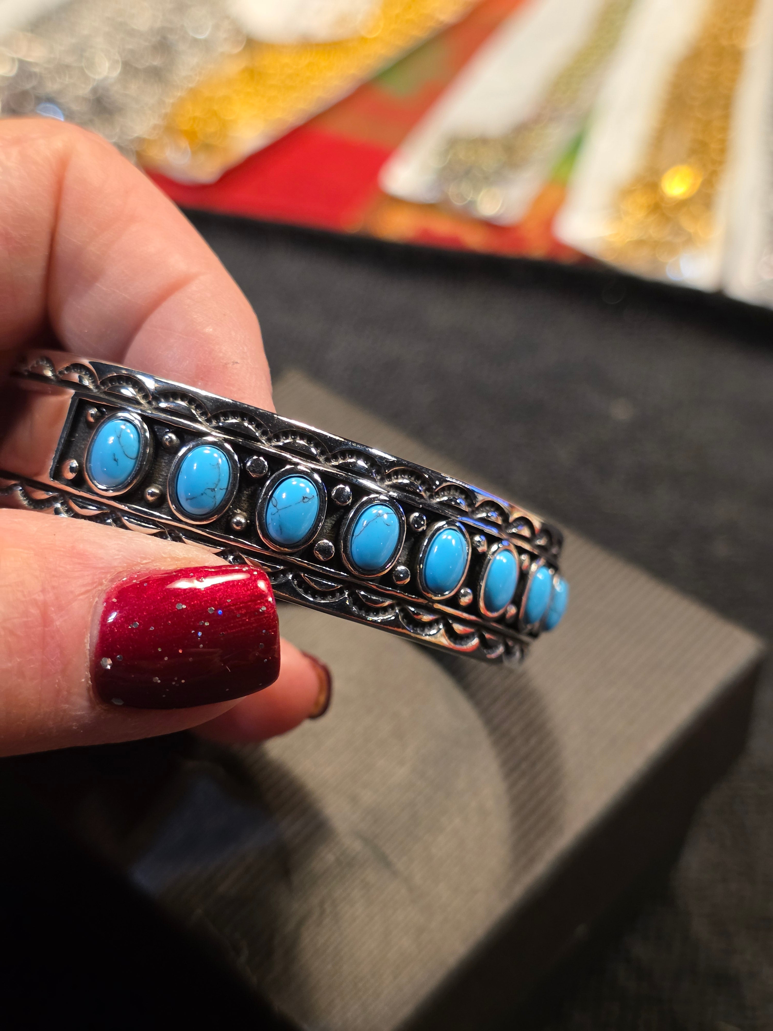 Turquoise Stainless Steel Bracelet