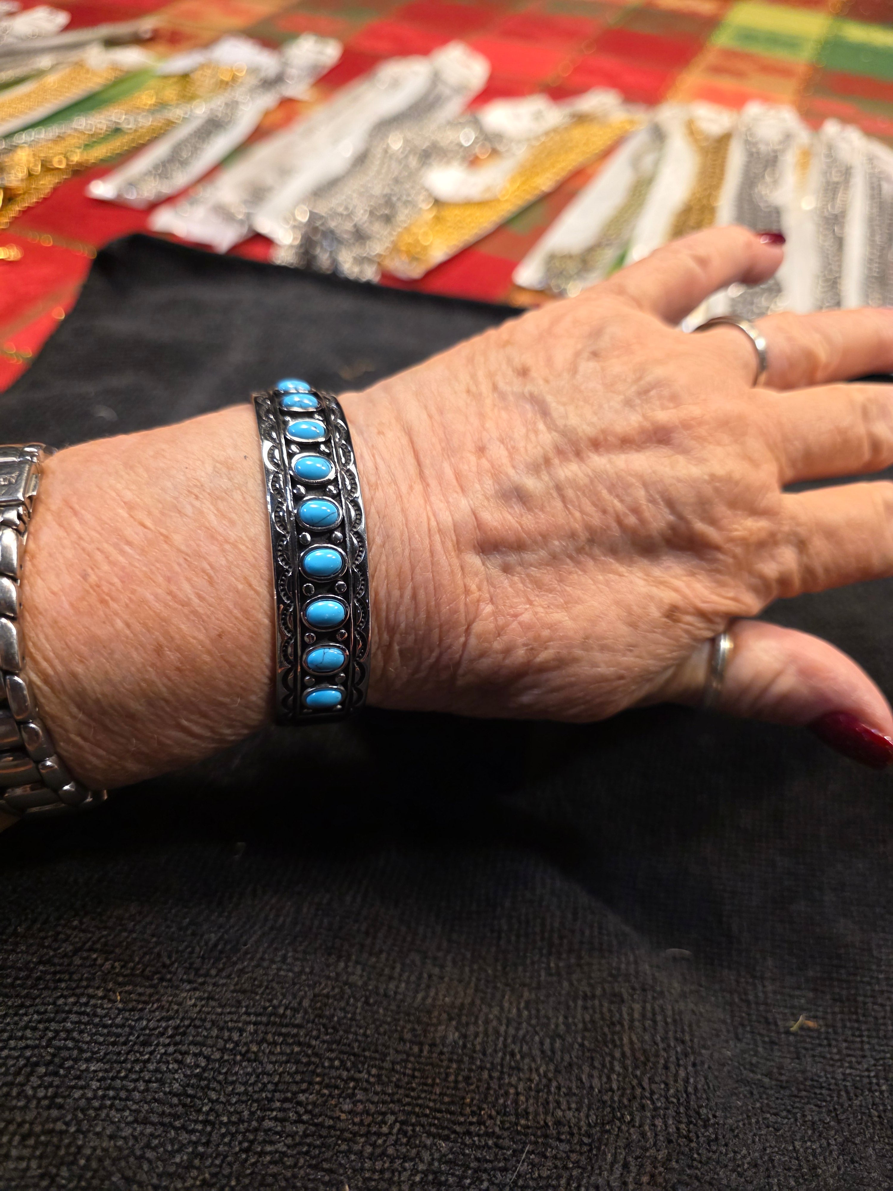 Turquoise Stainless Steel Bracelet