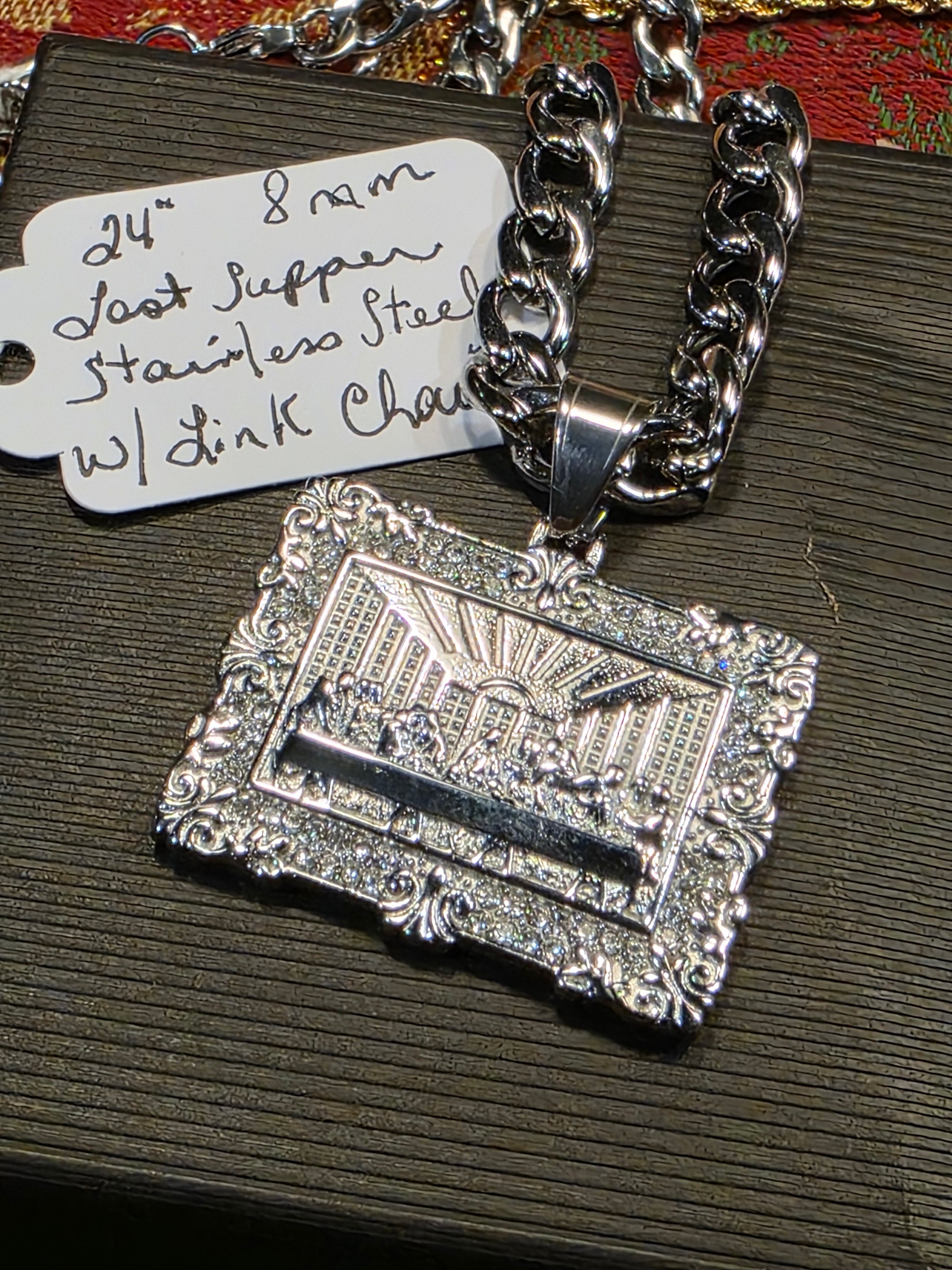 Last Supper Stainless Steel Pendant with Chain