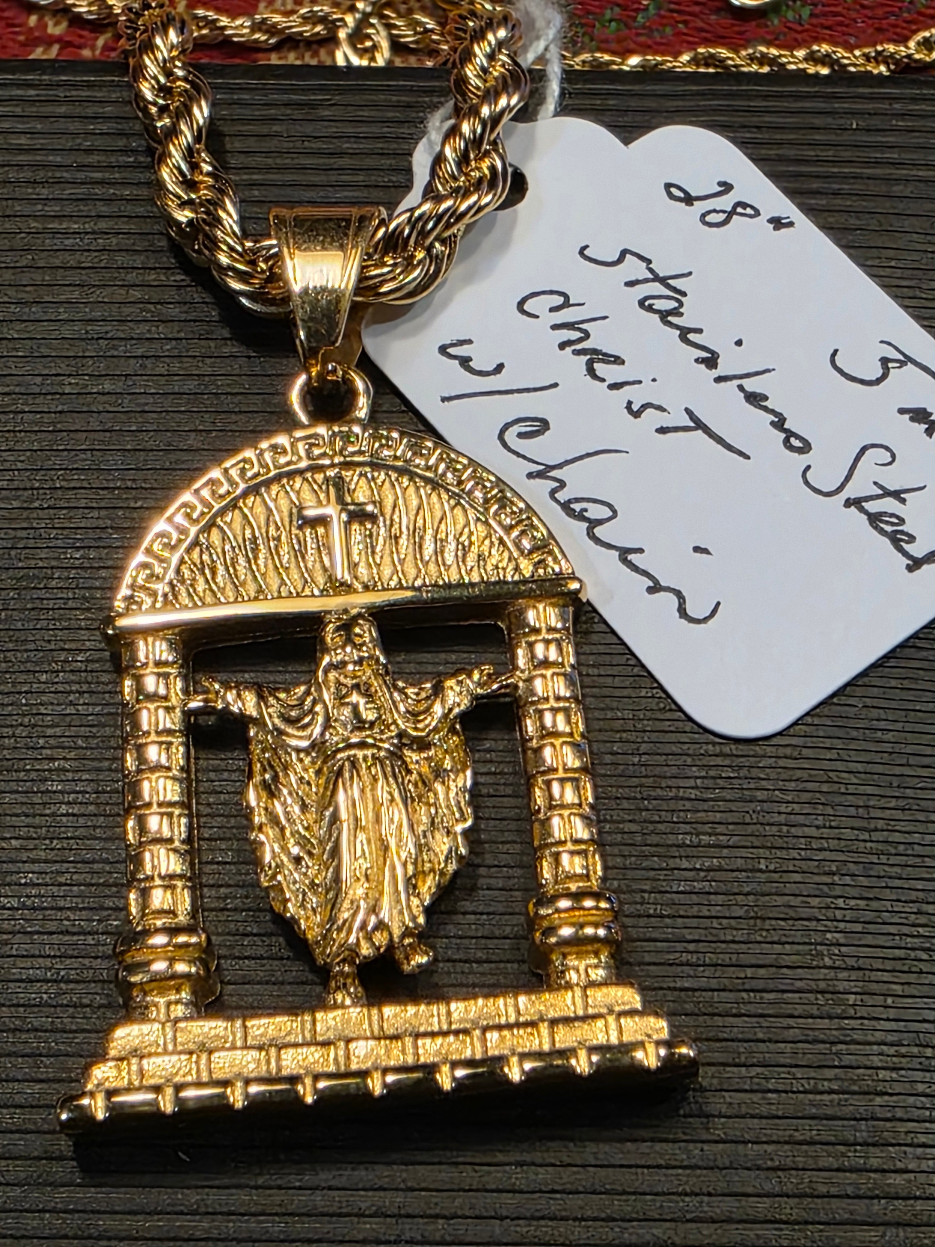 28" Stainless Steel Chain with Pendant