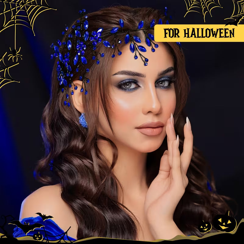 Handmade Blue Costume Headband — HP65 | Wedding, Bachelorette & Halloween Party