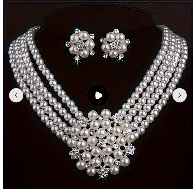 BRIDAL JEWELRY BEADS NECKLACE