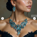Turquoise-Like Blue Jewelry Set
