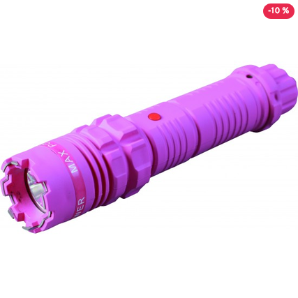 Defender Tactical Force Series Flashlight Stun Gun - Pink