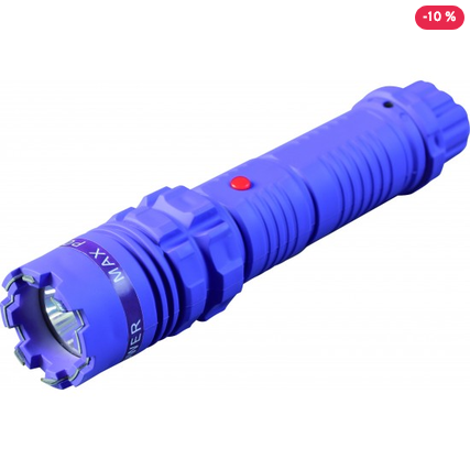 Defender Tactical Force Series Flashlight Stun Gun - Blue
