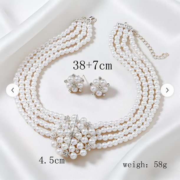 BRIDAL JEWELRY BEADS NECKLACE