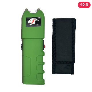 CHEETAH Series "MEGA FORCE" Flashlight Stun Gun - Green