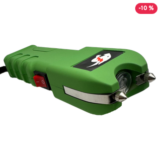 CHEETAH Series "MEGA FORCE" Flashlight Stun Gun - Green